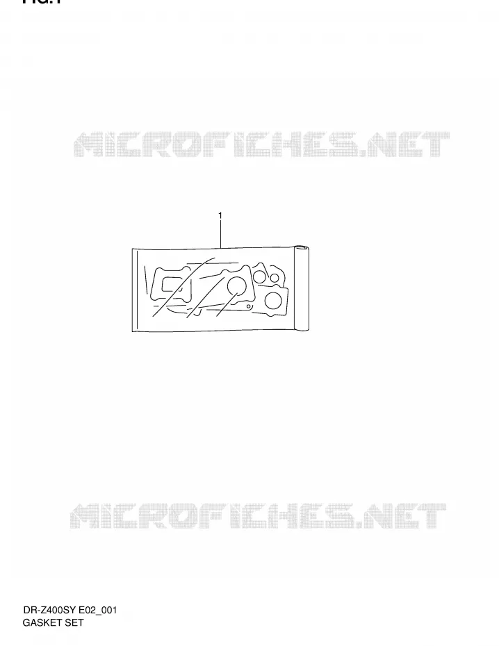PAKKINGSET Suzuki MOTO 400 DR-Z 2004  DR-Z400SK4(E2)