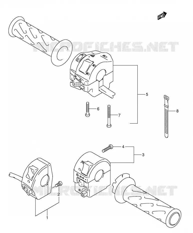 SCHAKELAARS (MODELE K3/K4) Suzuki MOTO 1000 V-STROM 2005  DL1000K5(E2)