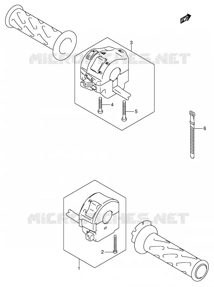 SCHAKELAARS (MODELE K5/K6) Suzuki MOTO 1000 V-STROM 2003  DL1000K3(E2)