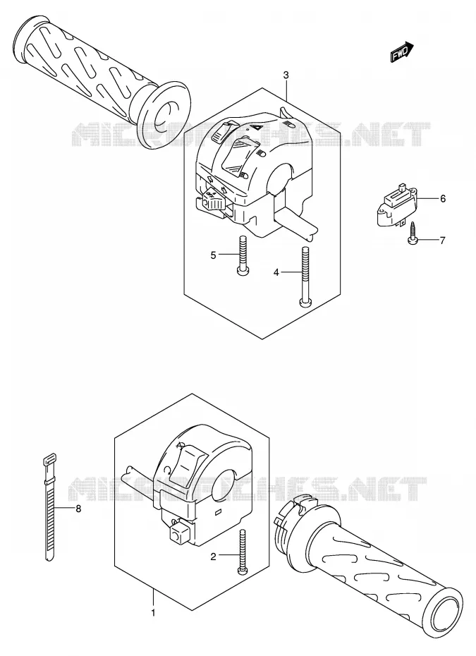 SCHAKELAARS (MODELE K5/K6) Suzuki MOTO 650 V-STROM 2004  DL650U3K4(E2)