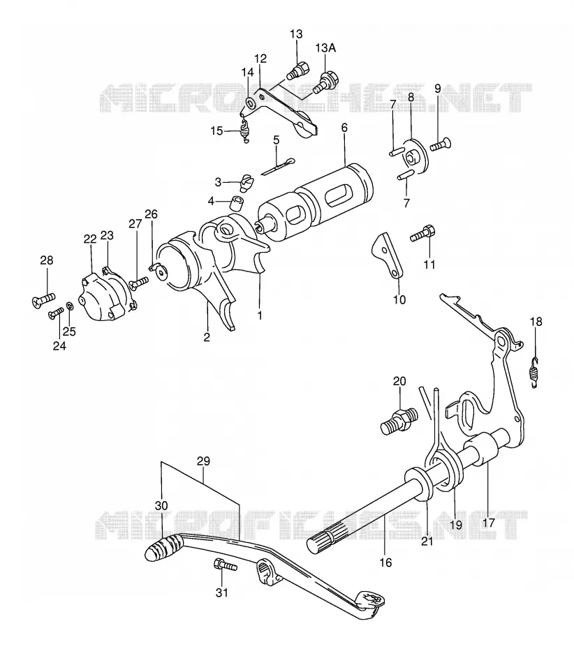 SCHAKELEN ASSY Suzuki MOTO 115 AP 2000  AX115Y(E71)