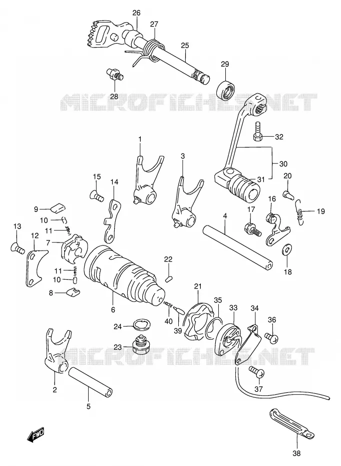 SCHAKELEN ASSY Suzuki MOTO 200 DF 1997  DF200EV