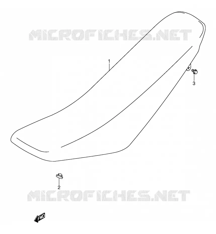 SEAT (MODELE K3/K4) Suzuki MOTO 125 DR-Z 2007  DR-Z125LK7(E3/E28)
