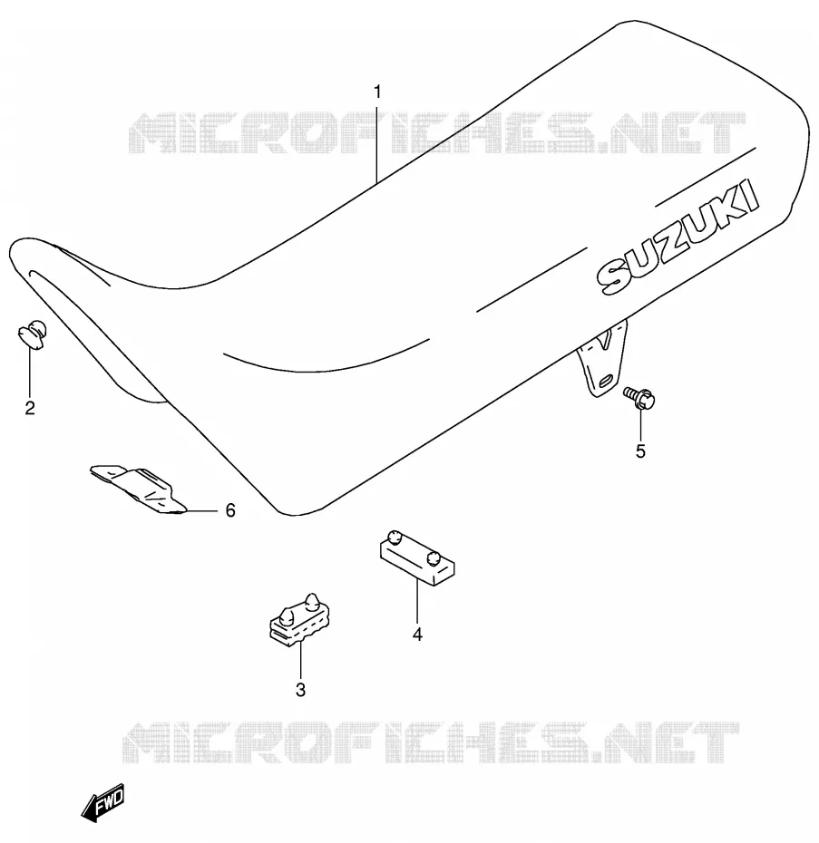 SEAT Suzuki MOTO 125 DF 2000  DF125EY(E4)