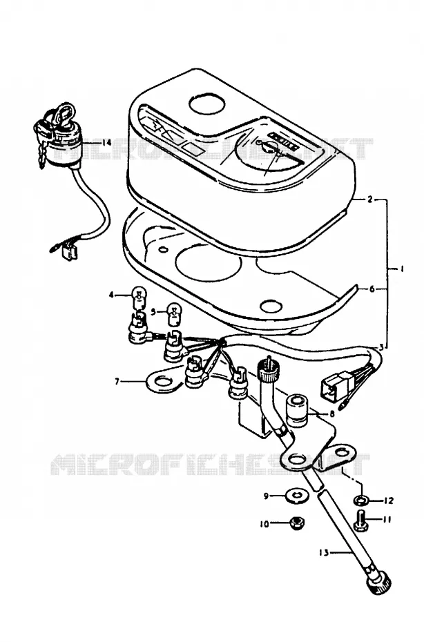 SNELHEIDSMETER (A100N) Suzuki MOTO 100 A100 1992  A100N(K/L/M/N/4)