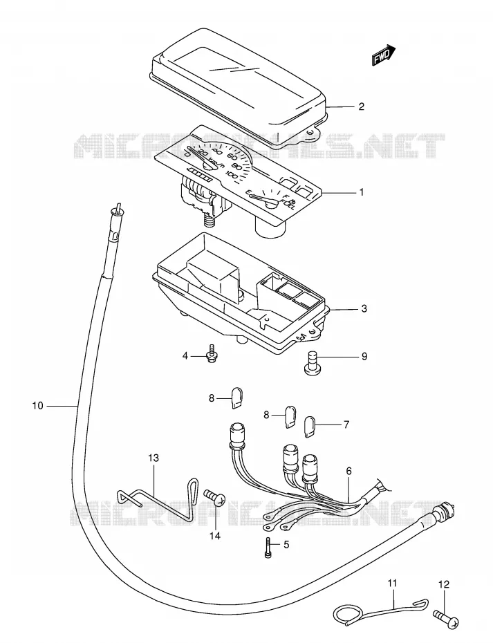 SNELHEIDSMETER (MODELE S) Suzuki SCOOTER 125 BURGMAN 1995  AN125S(E2)