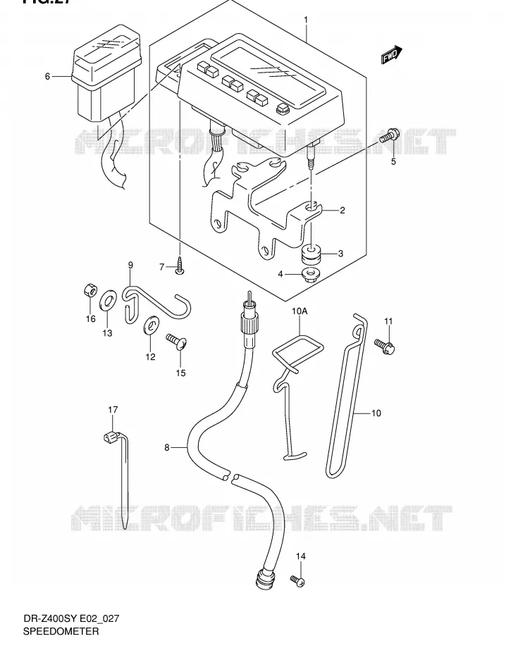 SNELHEIDSMETER Suzuki MOTO 400 DR-Z 2000  DR-Z400SY(E2)