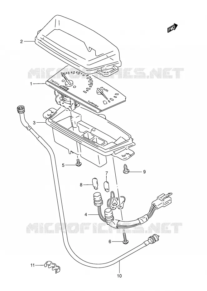 SNELHEIDSMETER Suzuki SCOOTER 50 AJ 1995  AJ50S(E29)