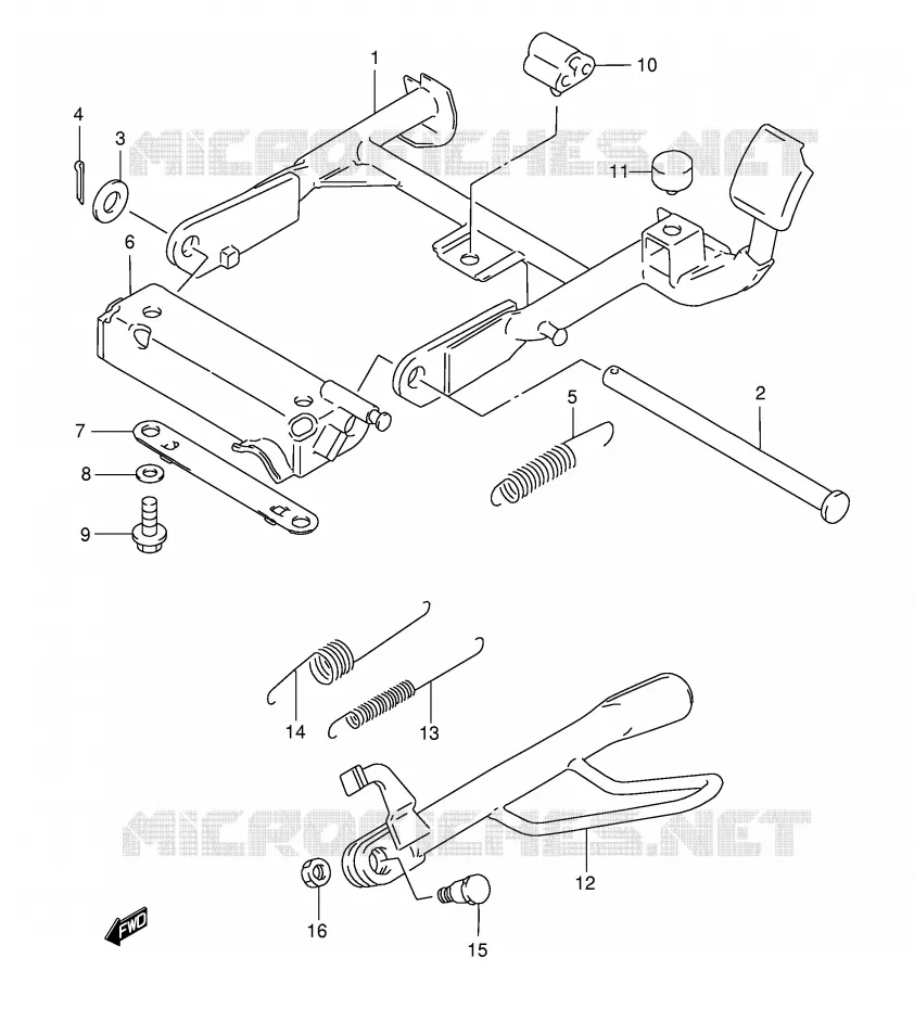 STAND (MODELE Y) Suzuki SCOOTER 125 BURGMAN 2000  AN125Y(E2)