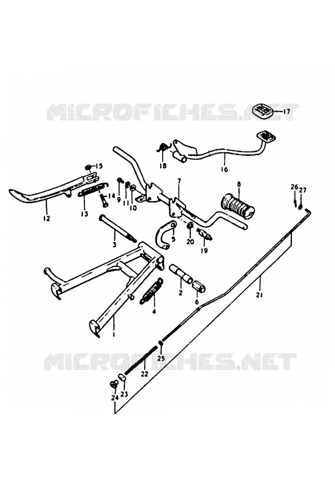 STAND Suzuki MOTO 100 A100 1990  A100L(K/L/M/N/4)