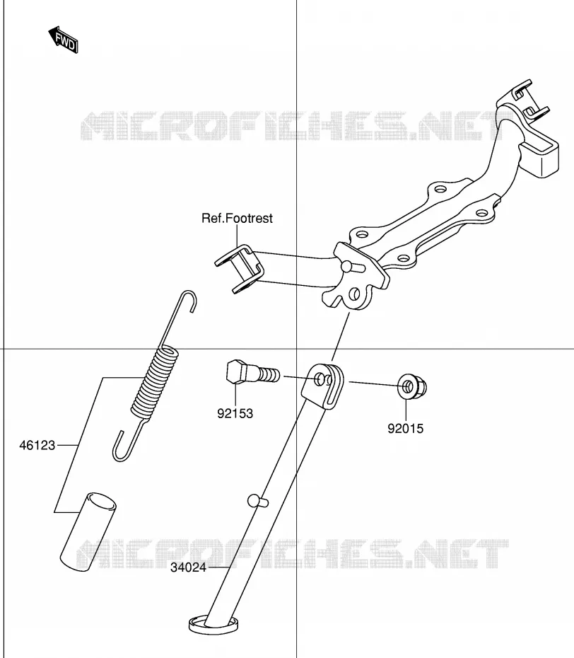 STAND Suzuki MOTO 110 DR-Z 2003  DR-Z110K3(E28)
