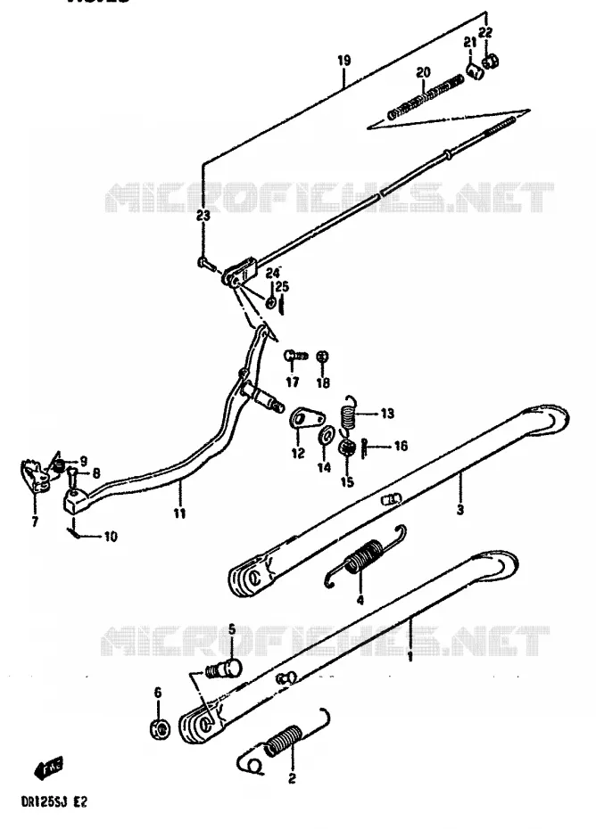STAND Suzuki MOTO 125 DR 1987  DR125SH(F/H/J)