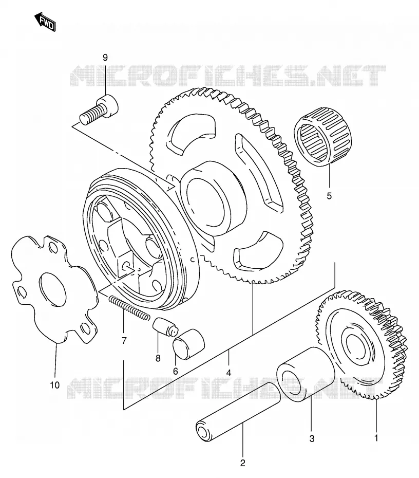 STARTMOTOR CLUTCH Suzuki MOTO 125 DF 1999  DF125EX(E4)