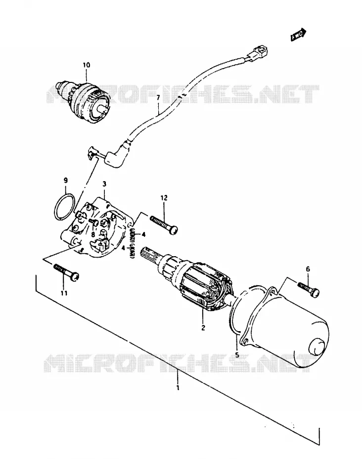 STARTMOTOR Suzuki SCOOTER 100 ADDRESS 1994  AH100R