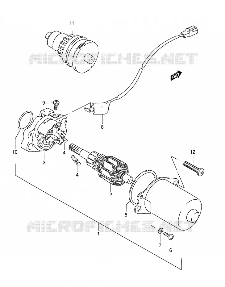 STARTMOTOR Suzuki SCOOTER 50 AE 1990  AE50L(E1)