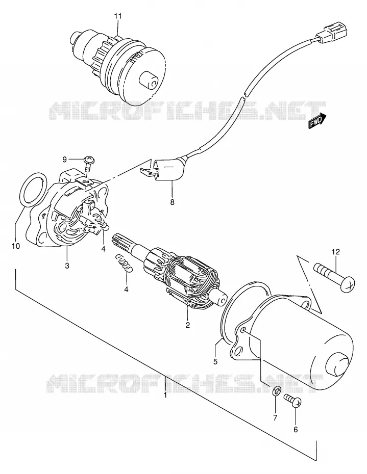 STARTMOTOR Suzuki SCOOTER 50 AE 1996  AE50RT(E28)