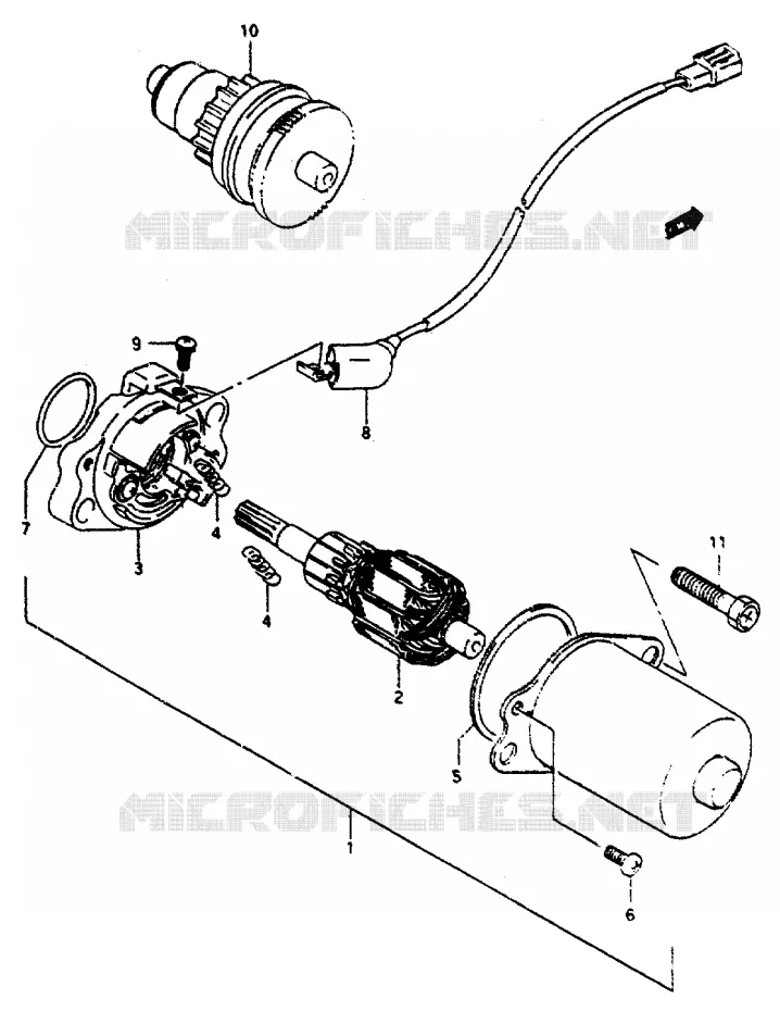 STARTMOTOR Suzuki SCOOTER 50 AP 1994  AP50R(R/S/T)