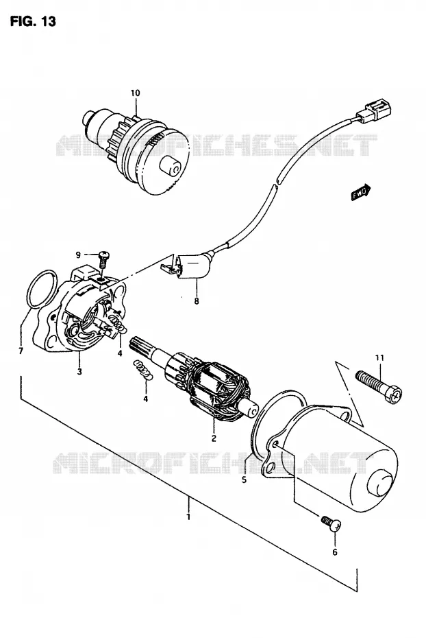 STARTMOTOR Suzuki SCOOTER 50 AP 1997  AP50V(T/7/V)