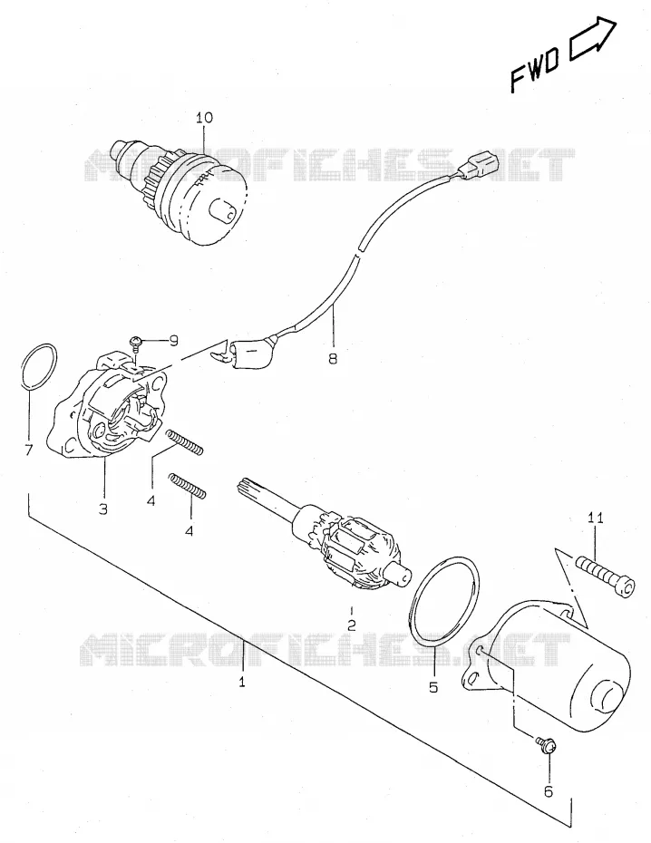 STARTMOTOR Suzuki SCOOTER 50 KATANA 2001  AY50WRK1(V/W/X/Y)