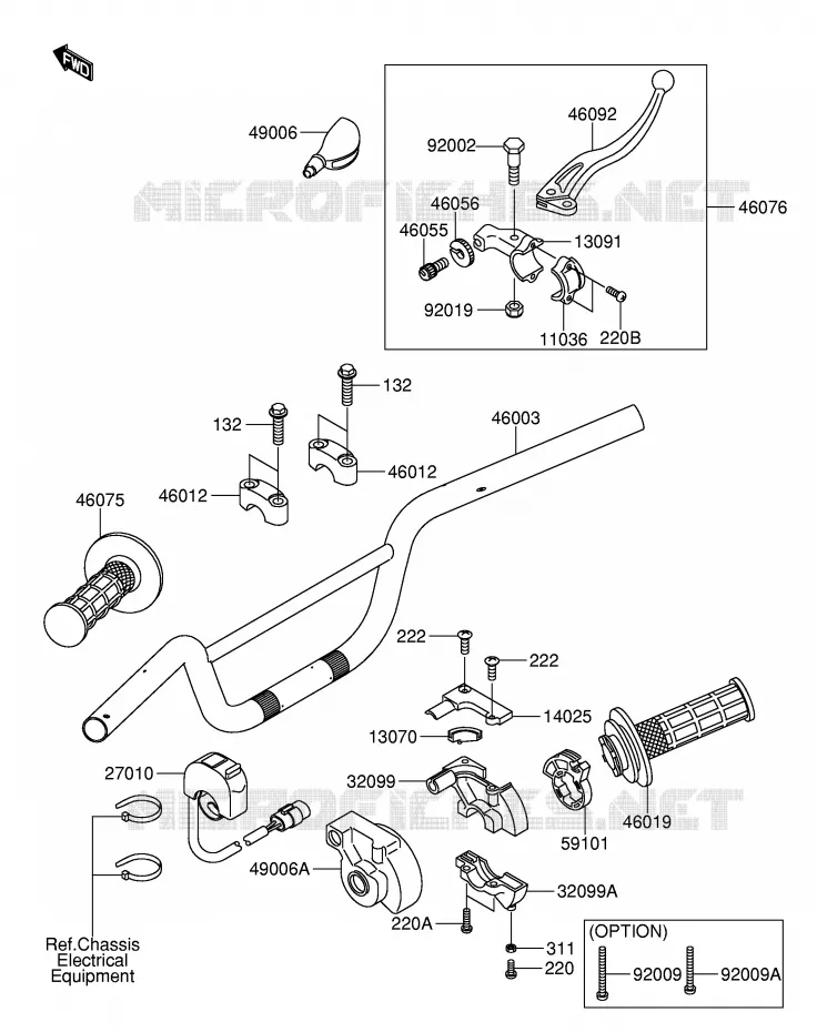 STUUR Suzuki MOTO 110 DR-Z 2004  DR-Z110K4(E21)