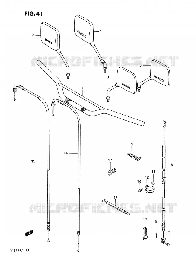 STUUR Suzuki MOTO 125 DR 1985  DR125SF(E2)