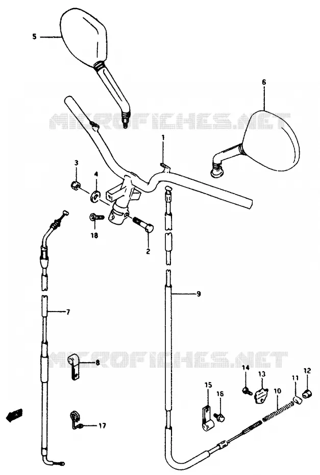 STUUR Suzuki SCOOTER 50 AP 1994  AP50R(R/S/T)