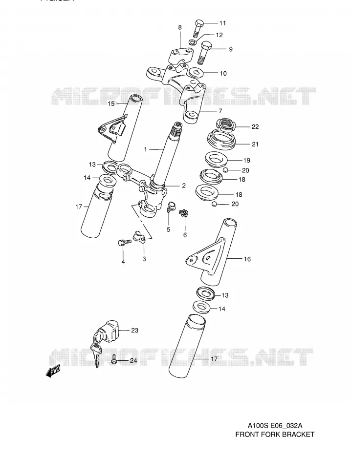 STUURPEN Suzuki MOTO 100 A100 1995  A100S(E6)