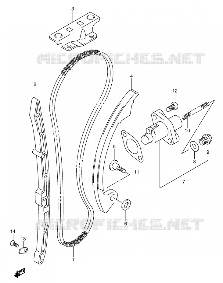 TIMING (MODELE K3/K4) Suzuki MOTO 400 DR-Z 2003  DR-Z400SK3(E2)