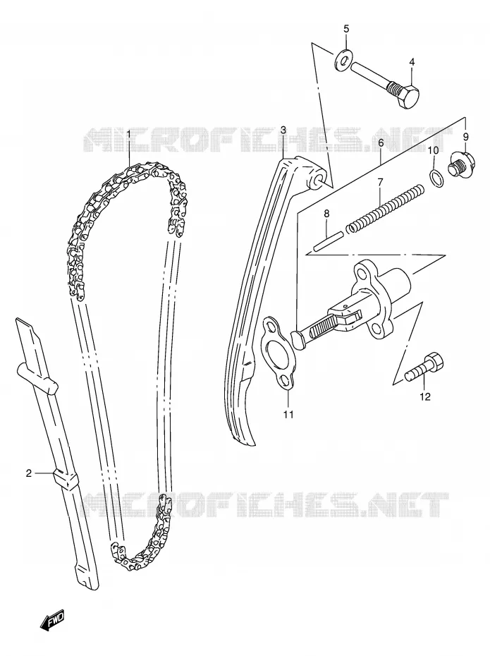 TIMING Suzuki MOTO 200 DF 1997  DF200EV