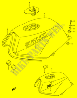 BENZINETANK (MODELE J) voor Suzuki RG 80 1991