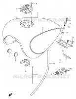 BENZINETANK (MODELE W) voor Suzuki MARAUDER 800 2000