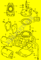CILINDER (MODELE T/V/W) voor Suzuki RM 250 1996