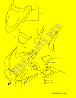 KUIP   ETIKETTEN (MODELE T/V) voor Suzuki RF 900 1995