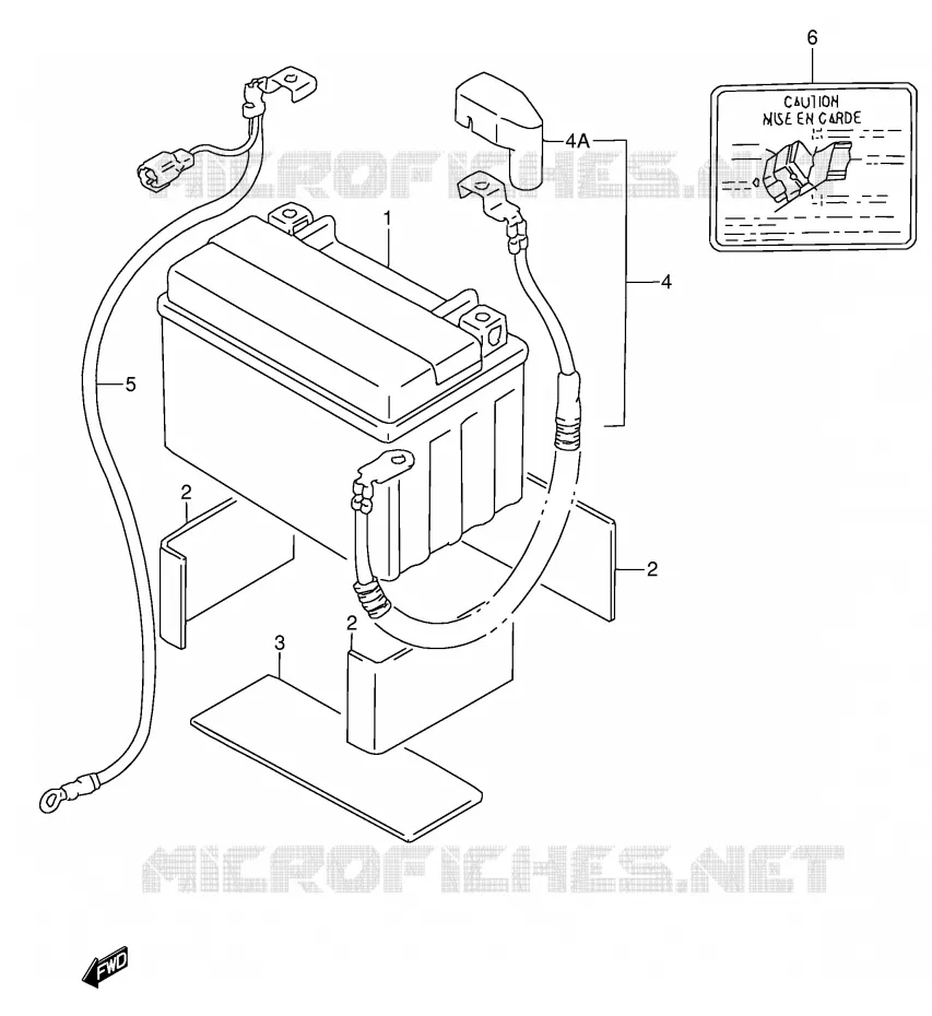 ACCU Suzuki MOTO 600 RF 1995  RF600RUS(E2)