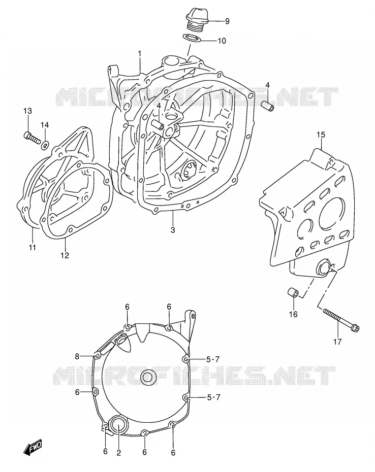 CASING Suzuki MOTO 600 RF 1994  RF600RR(E2)