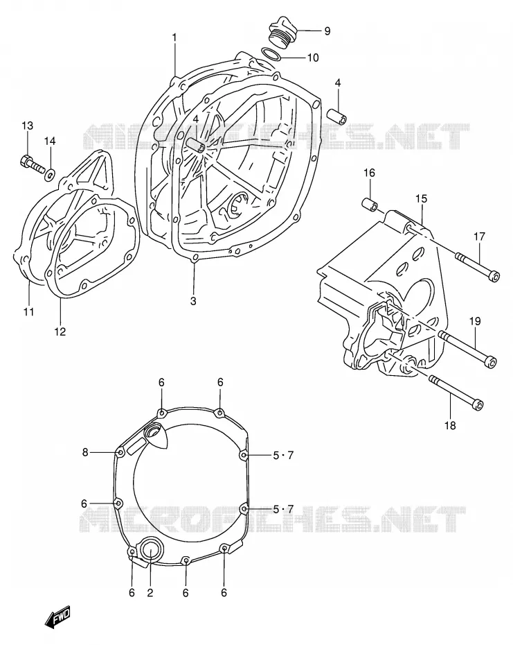 CASING Suzuki MOTO 900 RF 1994  RF900RR(E2)