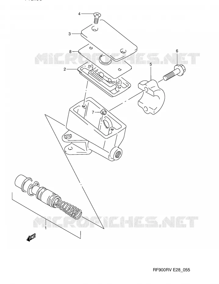 FRONT HOOFDREMCILINDER Suzuki MOTO 900 RF 1995  RF900RZS(E28)