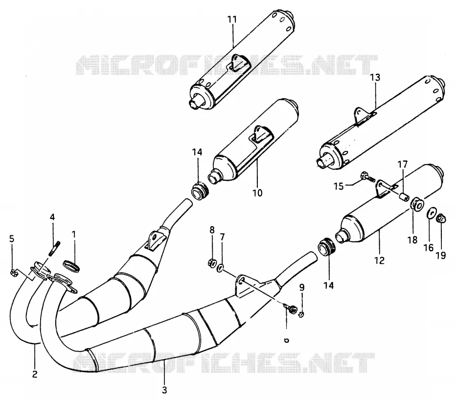 GELUIDDEMPER Suzuki MOTO 250 RG 1987  RG250FCH(G/H)