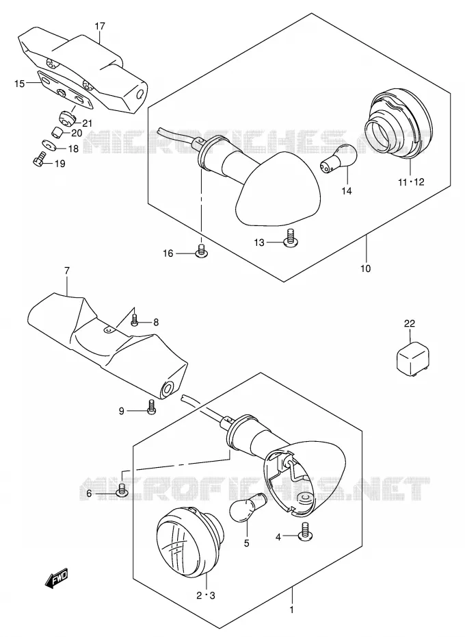 INDICATOREN Suzuki MOTO 1500 INTRUDER 2007  VL1500K7(E2)