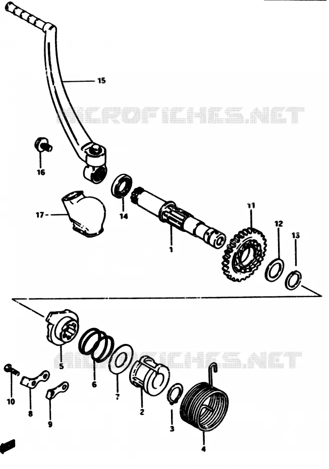 KICKSTARTER Suzuki MOTO 500 RM 1985  RM500F