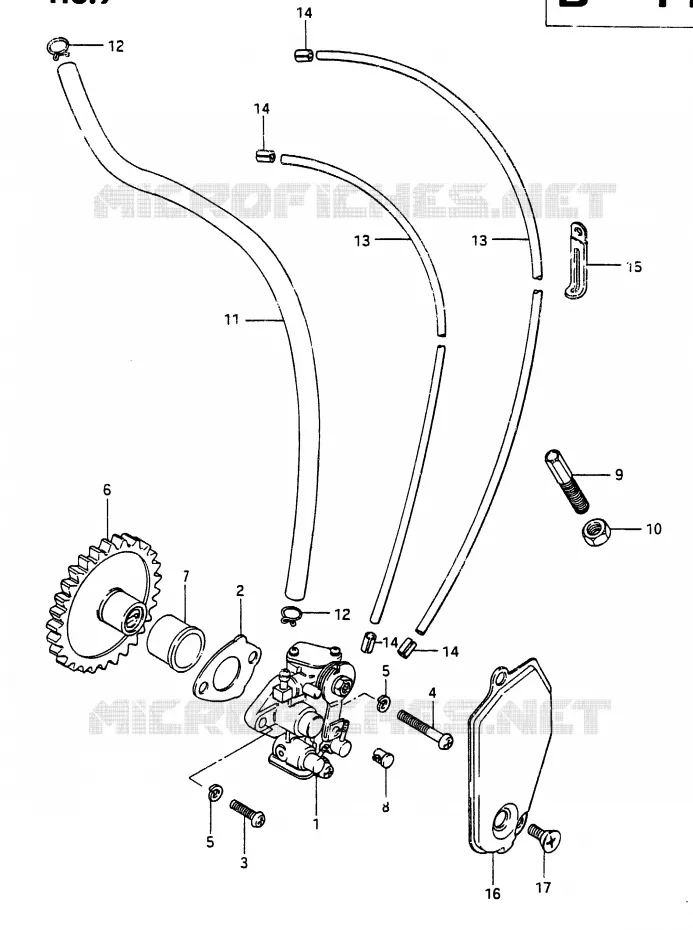 OLIEPOMP Suzuki MOTO 250 RG 1987  RG250CH(G/H)