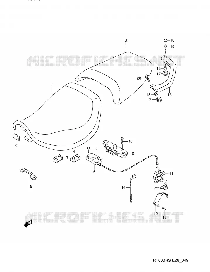 SEAT Suzuki MOTO 600 RF 1995  RF600RS(E28)