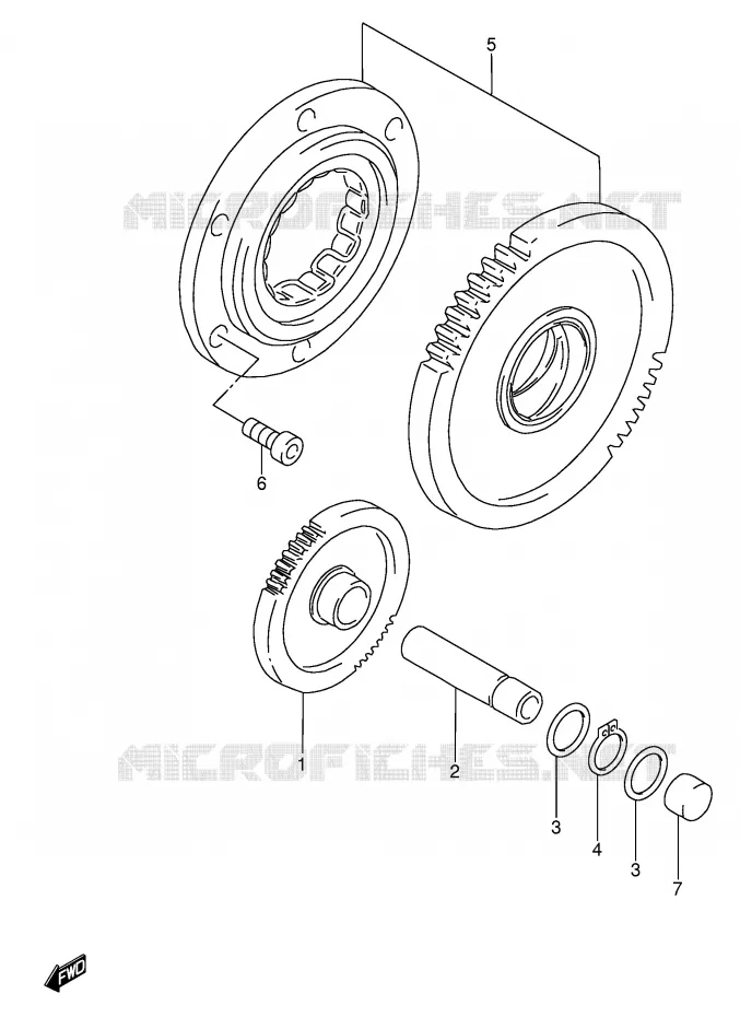 STARTMOTOR CLUTCH Suzuki MOTO 600 RF 1996  RF600RUT(E2)