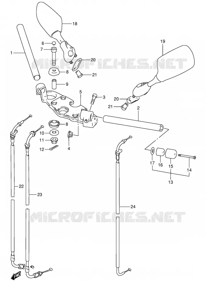 STUUR Suzuki MOTO 900 RF 1994  RF900RR(E2)