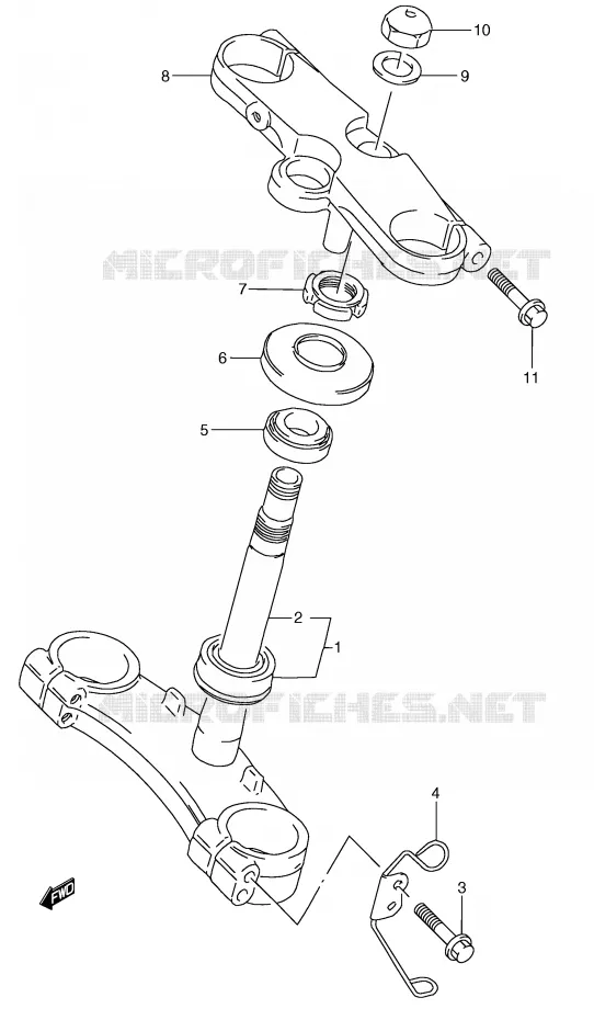 STUURKOLOM Suzuki MOTO 250 RG 1991  RGV250M(E24)