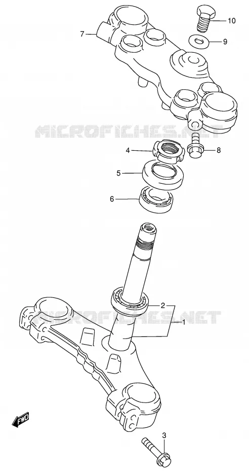 STUURKOLOM Suzuki MOTO 900 RF 1995  RF900RS2(E2)