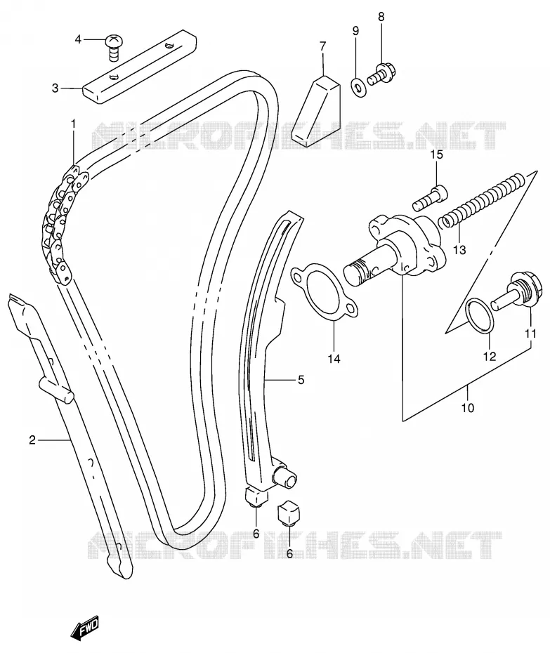 TIMING Suzuki MOTO 900 RF 1996  RF900RT(E2)