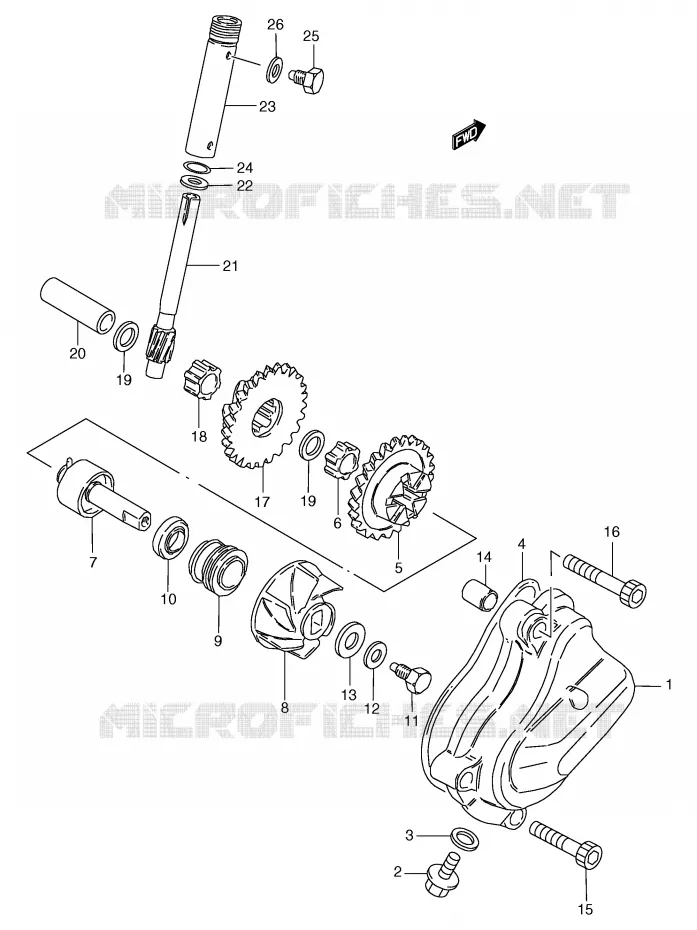 WATERPOMP Suzuki MOTO 50 RG 1994  RG50R(E6)