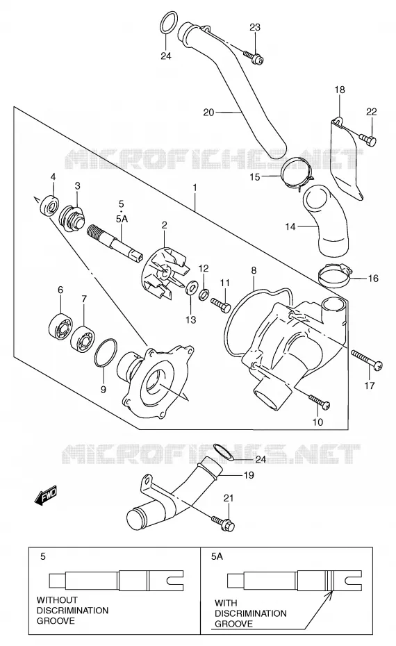 WATERPOMP Suzuki MOTO 800 MARAUDER 2000  VZ800Y(E2)