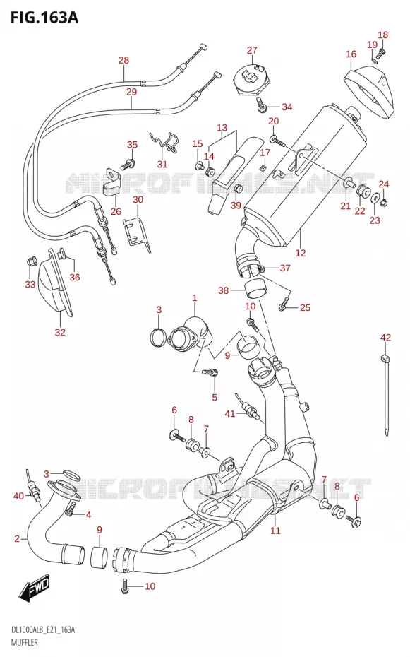 GELUIDDEMPER Suzuki MOTO 1000 V-STROM 2018  DL1000XA L8 E21
